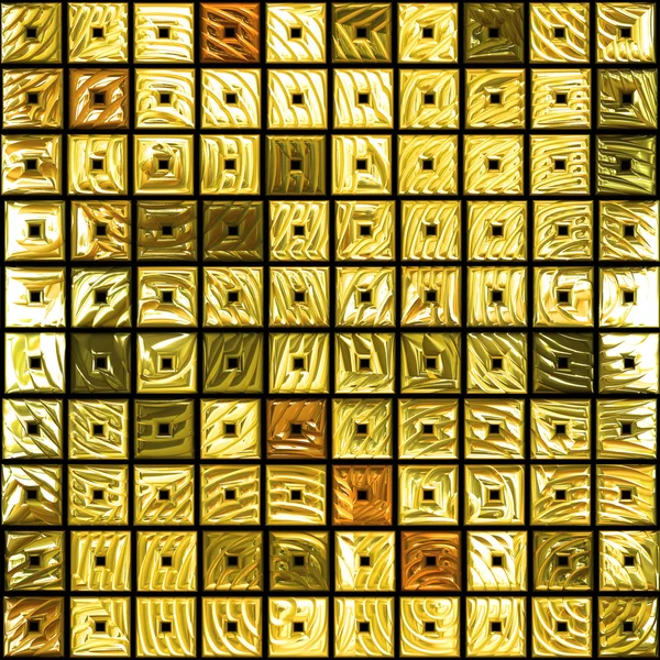 Zlaté dlaždice — Stock fotografie