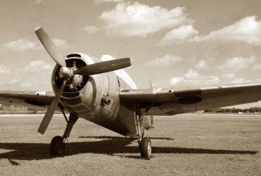Vintage Fighter Plane clipart
