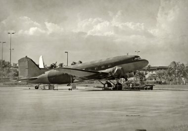 Klasik dc-3 uçak