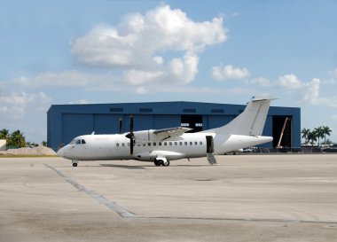 Turboprop Airplane For Regional Travel clipart