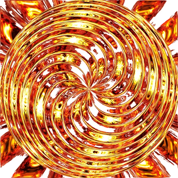 Glänzender hypnotischer Kreis — Stockfoto
