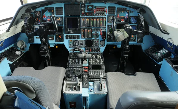 飞机驾驶舱 — 图库照片