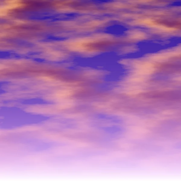 Cielo nuvoloso colorato — Foto Stock