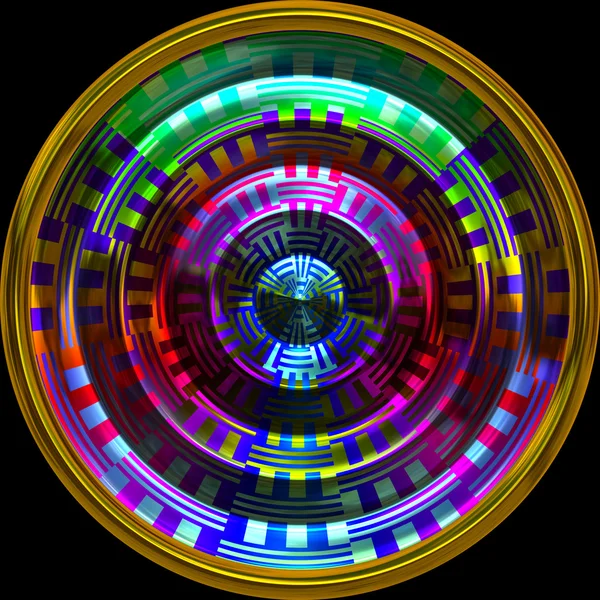 Roda hipnótica — Fotografia de Stock