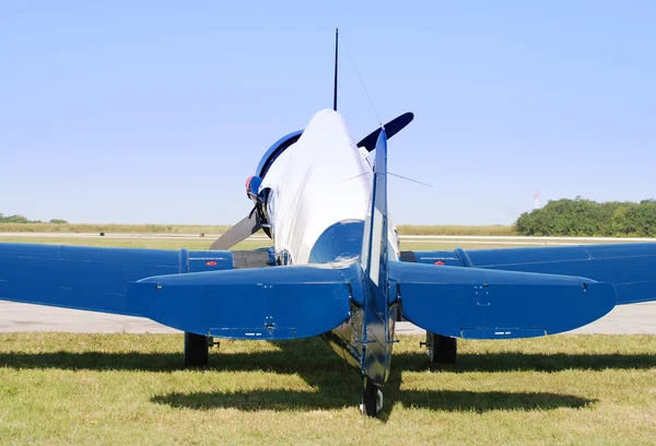 World War II blue airplane — Stock Photo, Image