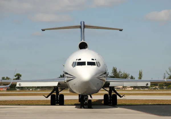 Jet airplane nose — Stock Photo, Image