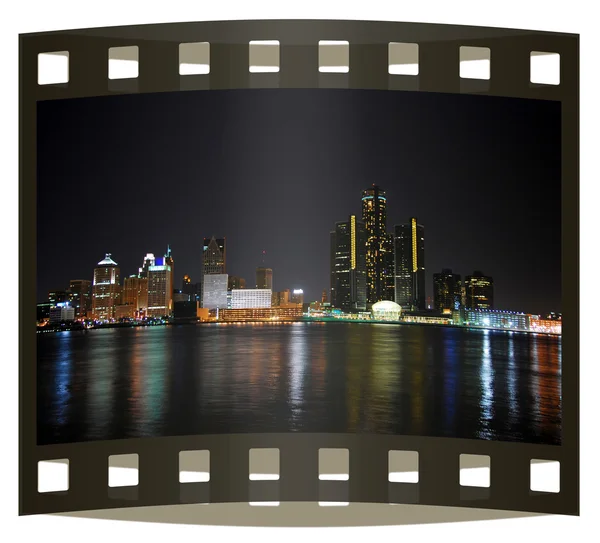 Diapositive photo du centre ville de Detroit — Photo