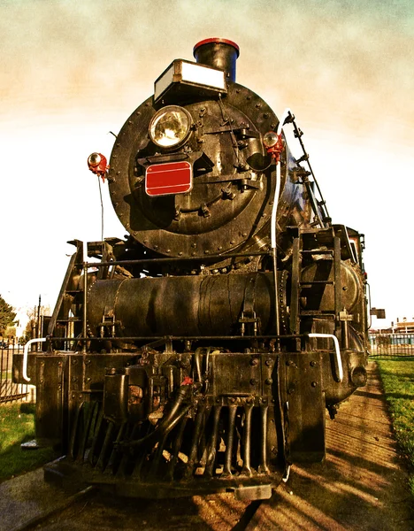 Klasik lokomotif motoru — Stok fotoğraf
