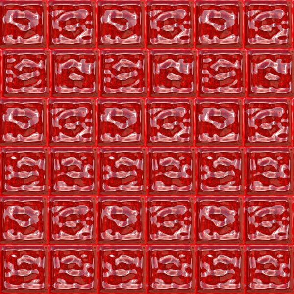 Czerwony kwadrat płytek — Zdjęcie stockowe