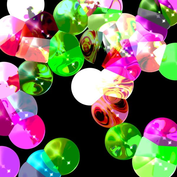 Красочные пузыри — стоковое фото
