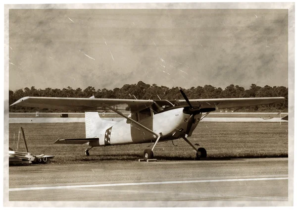 Mały prywatny samolot — Zdjęcie stockowe