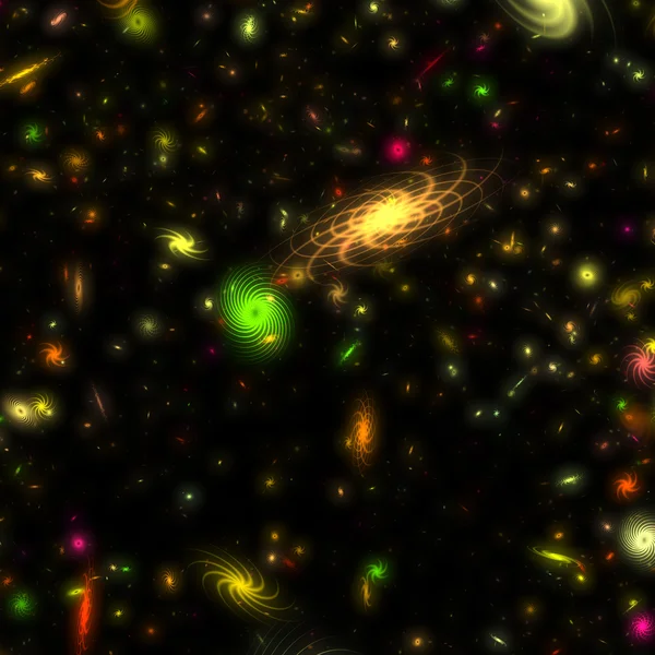 Bunte Galaxien — Stockfoto