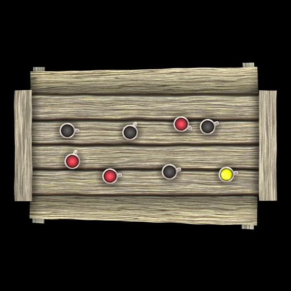 Wooden dart board — Stock Photo, Image