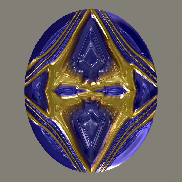 Round amber ornament — Stock Photo, Image