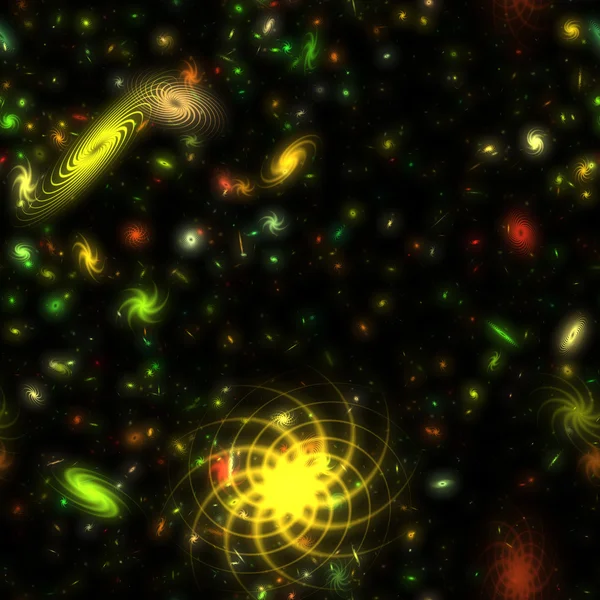 Kleurrijke melkwegstelsels — Stockfoto