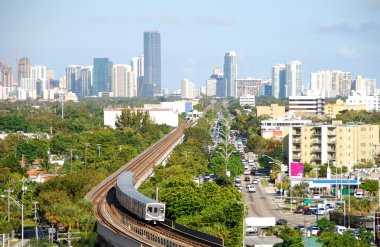 Miami skyline clipart