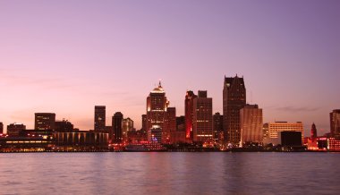 Detroit skyline clipart