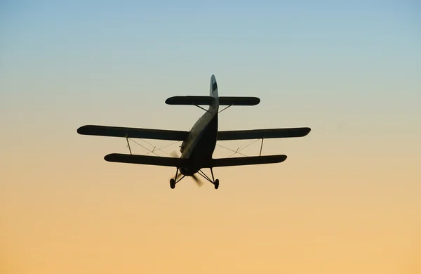 오래 된 복 엽 비행기 — 스톡 사진