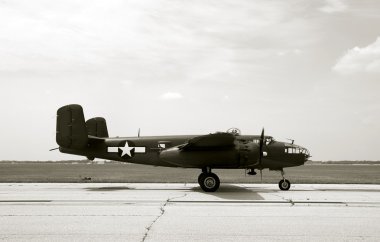 Old Bomber Side View clipart