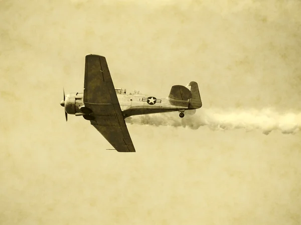 오래 된 프로펠러 비행기 — 스톡 사진