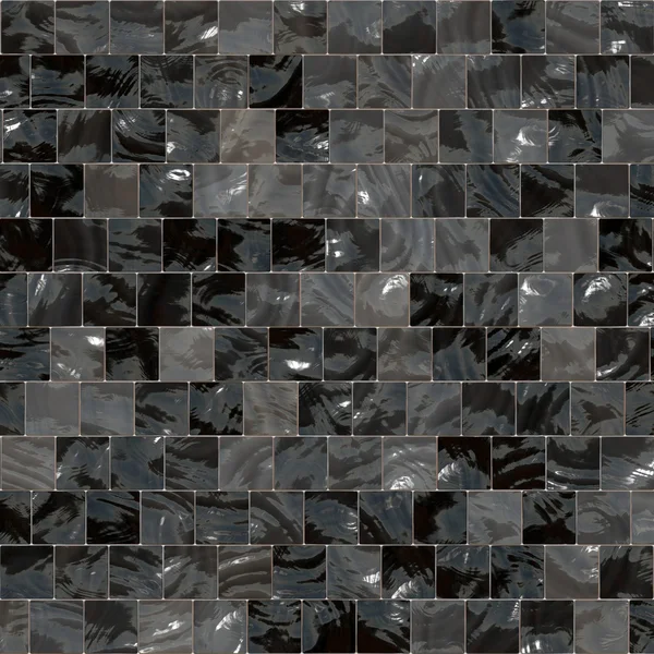 Telhas brilhantes preto e cinza — Fotografia de Stock
