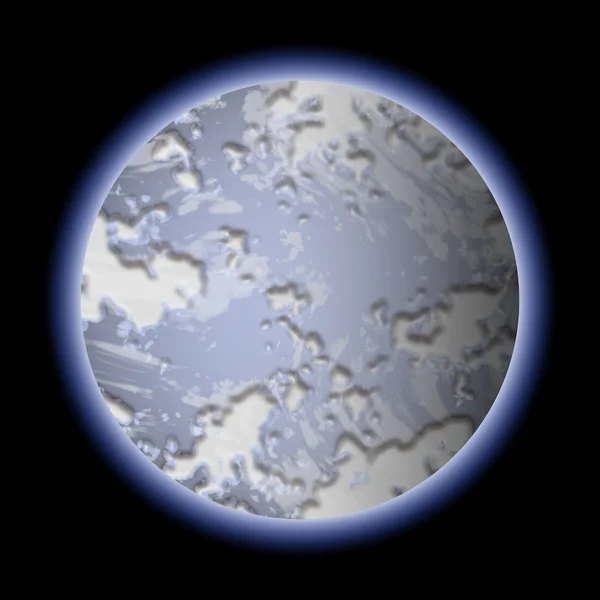 Далекая планета в атмосфере — стоковое фото