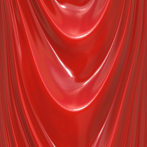 Красная шелковистая ткань — стоковое фото