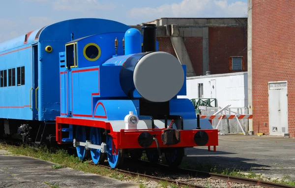 Comboio azul — Fotografia de Stock