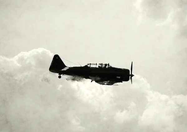 Eski avcı uçağı — Stok fotoğraf
