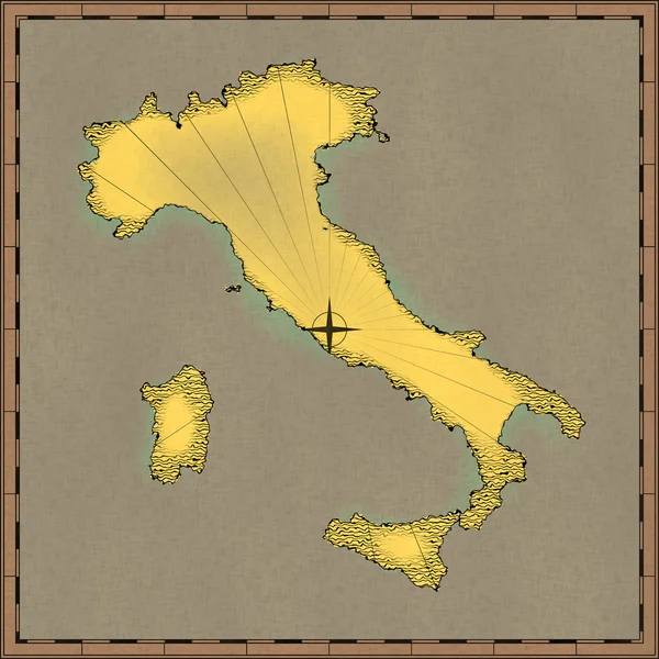Mapa de Italia —  Fotos de Stock