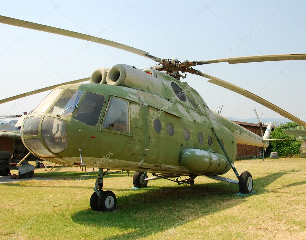 Old Military Helicopter