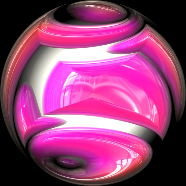 粉红色圆球 — 图库照片