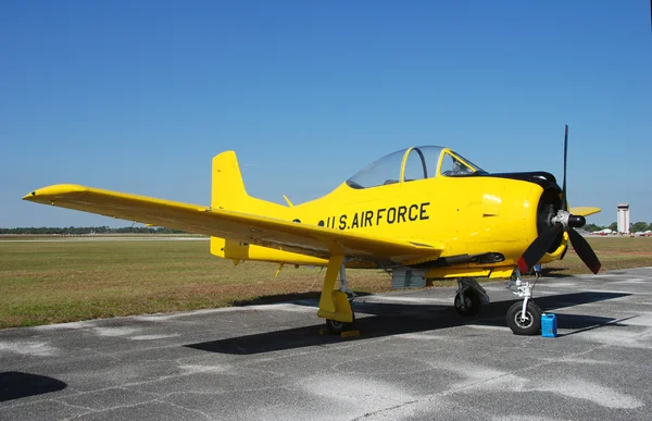 Små gula flygplan — Stockfoto