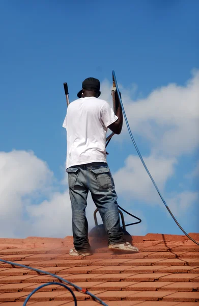 stock image Roof cleaner
