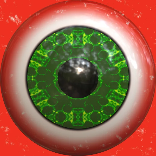 Большой зелёный глаз — стоковое фото