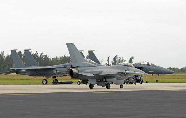 Jetfighters on the ground