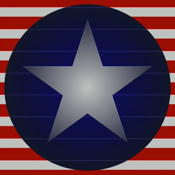 US flag star — Stock Photo, Image