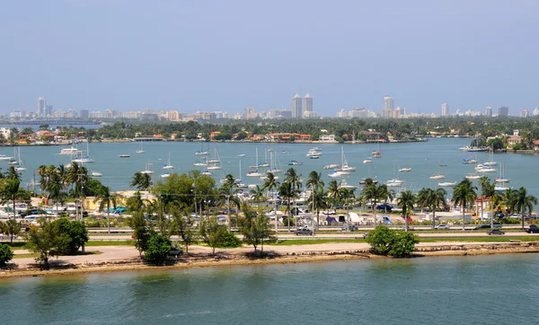 Miami beach havadan görünümü — Stok fotoğraf