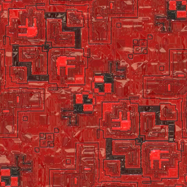Röd kretskort — Stockfoto