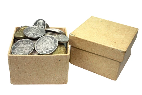 Boxes with money — Stock Photo, Image