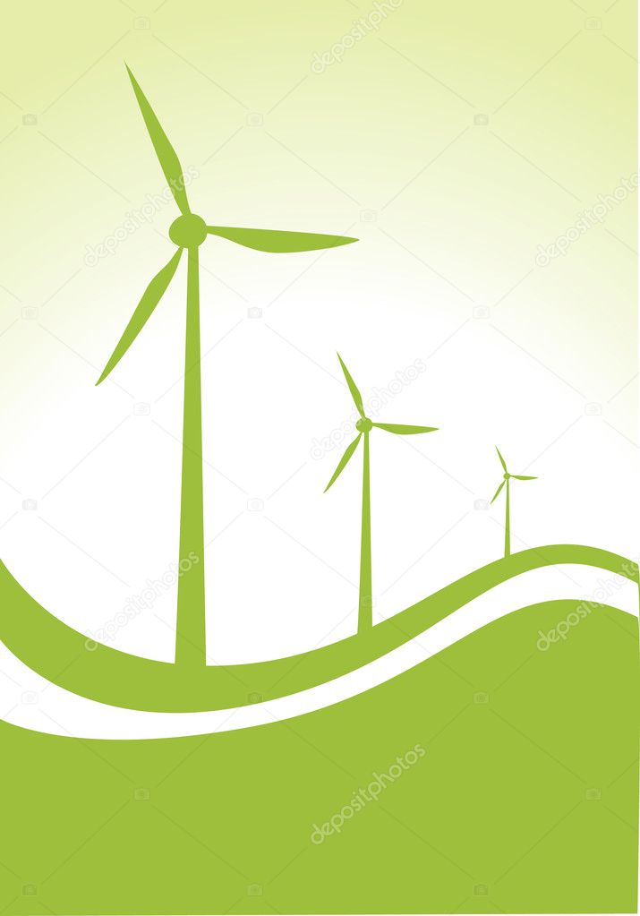 Wind generator green