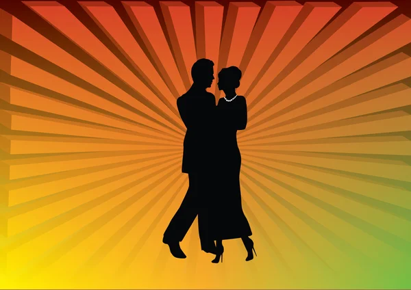 Пара танці — стоковий вектор