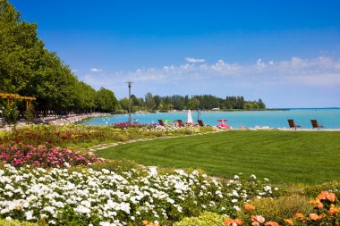 Balaton beach clipart