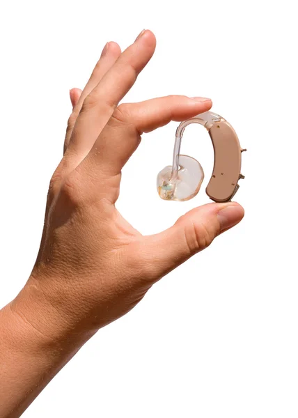 Цифровой слуховой аппарат — стоковое фото