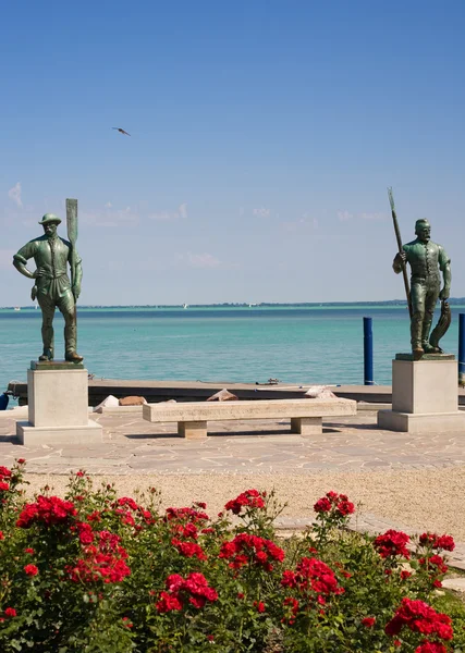 Statues at Lake Balaton — Stock Photo, Image