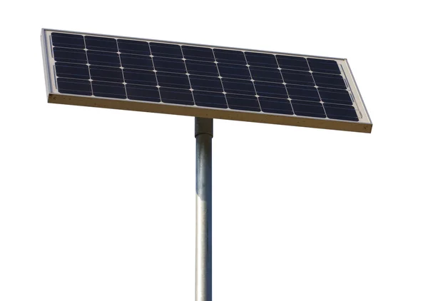Fotovoltaický panel na bílém pozadí — Stock fotografie