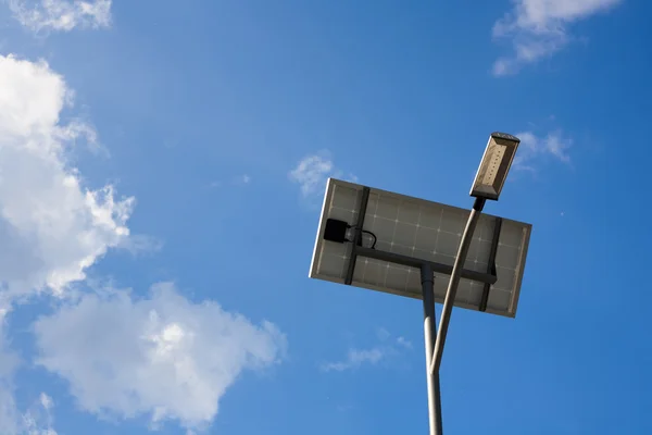 stock image Solar energy street lamp