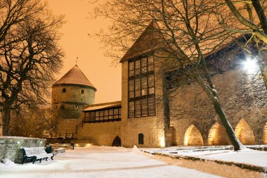 Curtain-wall of Tallinn Old Town clipart