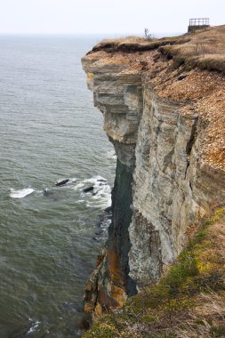 High cliff in Estonia clipart