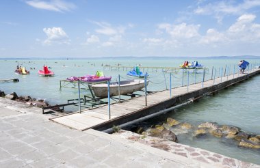 Lake Balaton in Hungary clipart